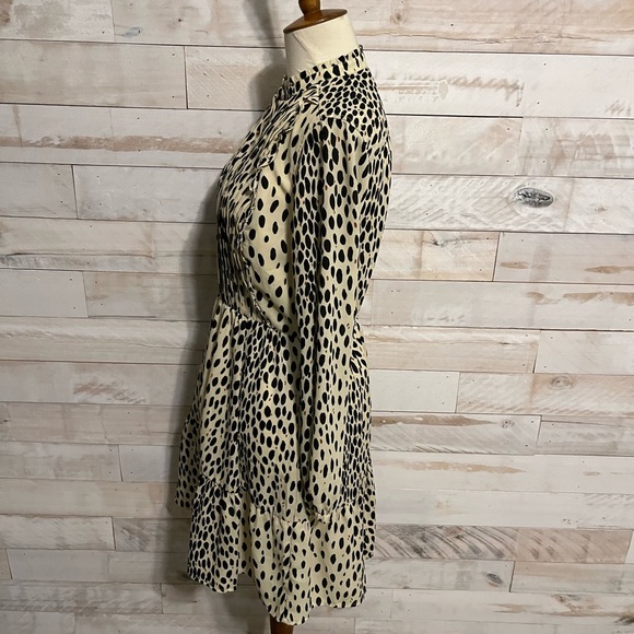 NWOT J.Crew ruffle neck dress size 0 - Picture 4 of 10